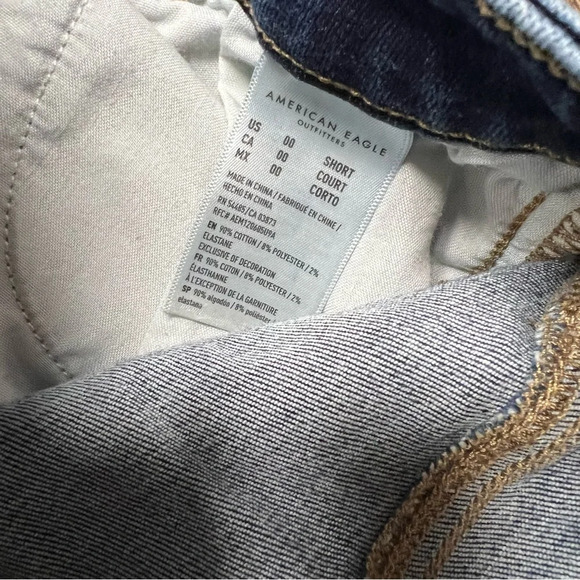 American Eagle distressed jeggings SZ 00 short - Picture 4 of 5